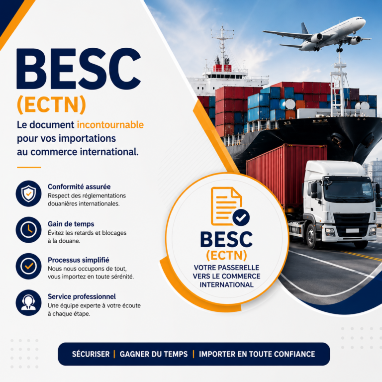 BESC ECTN pour les importations et le commerce international en Afrique
