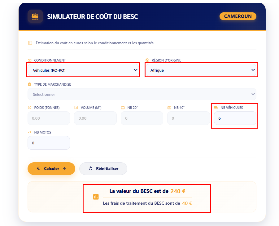 Calculer le coût d’un BESC avec Easy CTN